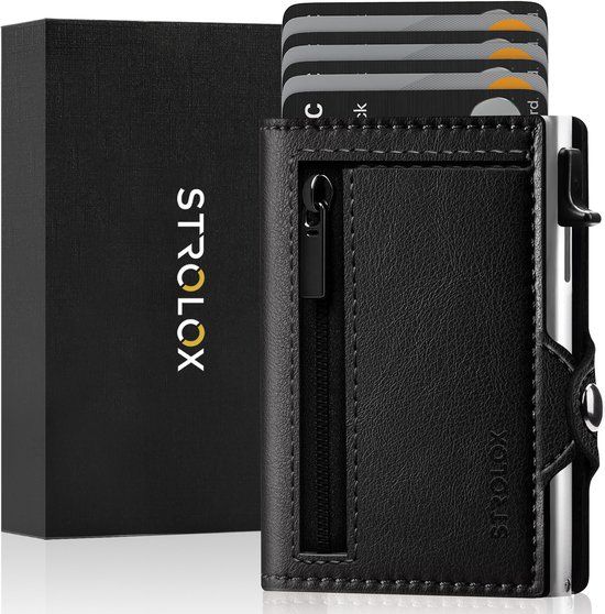 Strolox® Luxe Portemonnee met Rits Zwart