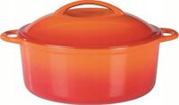 GSW Orange Shadow cocotte avec couvercle, fonte, orange/crème - diamètre 24 cm