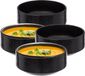 Secret de Gourmet Bols à soupe/coupelle - 6x - Loft - céramique - D15 x H7 cm - anthracite - Empilable