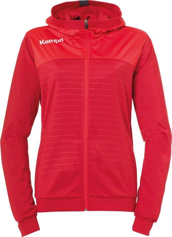 Kempa Emotion 2.0 Hooded Sportjas - Rood - Maat S - Dames