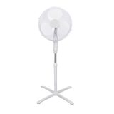 wonderlamp Luna Staande ventilator, 3 snelheden, 40 W, oscillerende kop, afneembaar rooster, wit