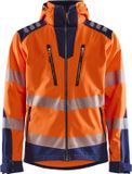 Blaklader Softshell Jack High Vis 4491-2513 - High Vis Oranje/Marineblauw - L