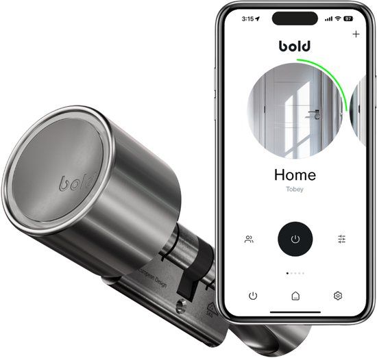 Bold Security Technology BV Bold Smart Lock SX-53 Cilinder - RVS - Zilver