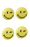 FRANKEN Happy Magnets HM40S/4 set van 4 ronde smiley-magneten