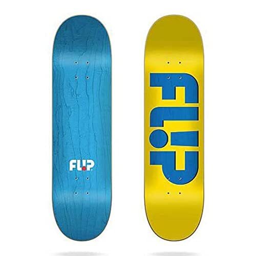 Flip Video Odyssey Embossed Yellow 8.13"x32" Deck Chassis, volwassenen, uniseks, meerkleurig (meerkleurig), eenheidsmaat