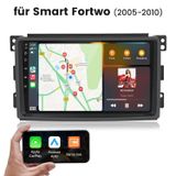 Junsun Smart Autoradio voor Smart Fortwo Forfour (2005-2010) - Linux systeem met CarPlay & Android Auto, Bluetooth 5.0, bediening via het stuurwiel