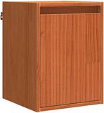vidaXL Wandkast met opslag wasbruin 30 x 30 x 40 cm massief grenenhout
