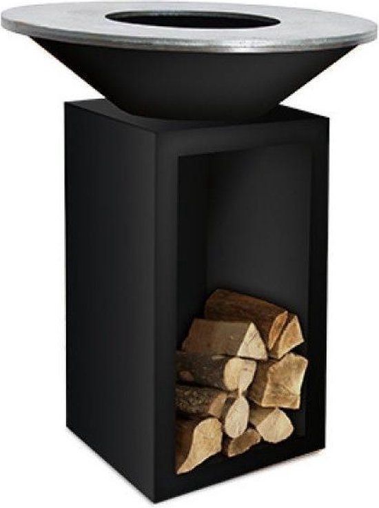 OFYR Classic Storage Black 85-100 - Open grillbarbecue - Staal - Zwart