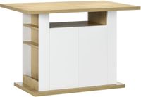 Homcom Keukeneiland 110x70x75,5cm Spaanplaat Natuurlijk hout