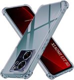 Techsuit Hoesje geschikt voor Xiaomi 13T/13T Pro - Shockproof Silicone Back Cover - Zwart