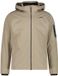 CMP Softshell jas met capuchon voor heren, maat S, kleur corda, fleece, waterdicht, winddicht, afneembare capuchon, Herfst/Winter 2026