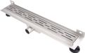 Brauer Douchegoot met opstaande rand 100x7cm RVS