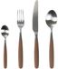 Pomax Renoir set de couverts de 16 manche résine marron
