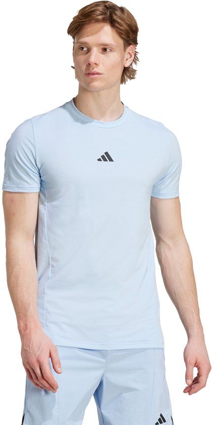 adidas Performance Designed for Training Workout T-shirt Heren Blauw M