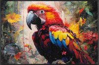 Kleen-Tex Wash+Dry Design Wasbare Deurmat - Parry McParrot - 50 x 75cm