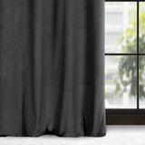 Eurofirany 384149 Sheer Black Polyester Grommet Curtain