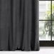 Eurofirany 384149 Sheer Black Polyester Grommet Curtain