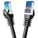 BIGtec Ethernet Cable CAT 7 SFTP 3m Black Patch Cable RJ45 Connector LAN Internet Cable Network Cable Compatible Playstation 5 PS5 PS4 Switch Xbox Router