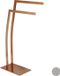 Relaxdays Porte-serviettes Autoportant 2 barres Acier inoxydable