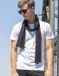 Build Your Brand Jersey Scarf BY063 - White