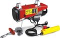 MECAFER Elektrische kettingtakel, draagvermogen 200 kg, inclusief afstandsbediening, P200, rood-geel design
