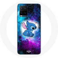 Maniacase Hoesje voor Vivo Y21s 2021 / Y21 2021 Stitch Ohana Citation Gekleurde Ruimte