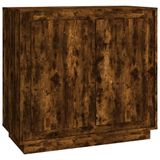 vidaXL Dressoir - 80x34x75 cm - Gerookt Eiken