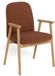 Giga Living Eetkamerstoel Ellen Met Armleuning Basel Terracotta Set van 2