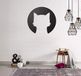 Homemania Wanddecoratie, staal, zwart, 45 x 0,15 x 45 cm
