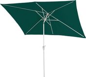 MCW Groene Rechthoekige Kantelbare Parasol - 2x3m - UV-bescherming 50+