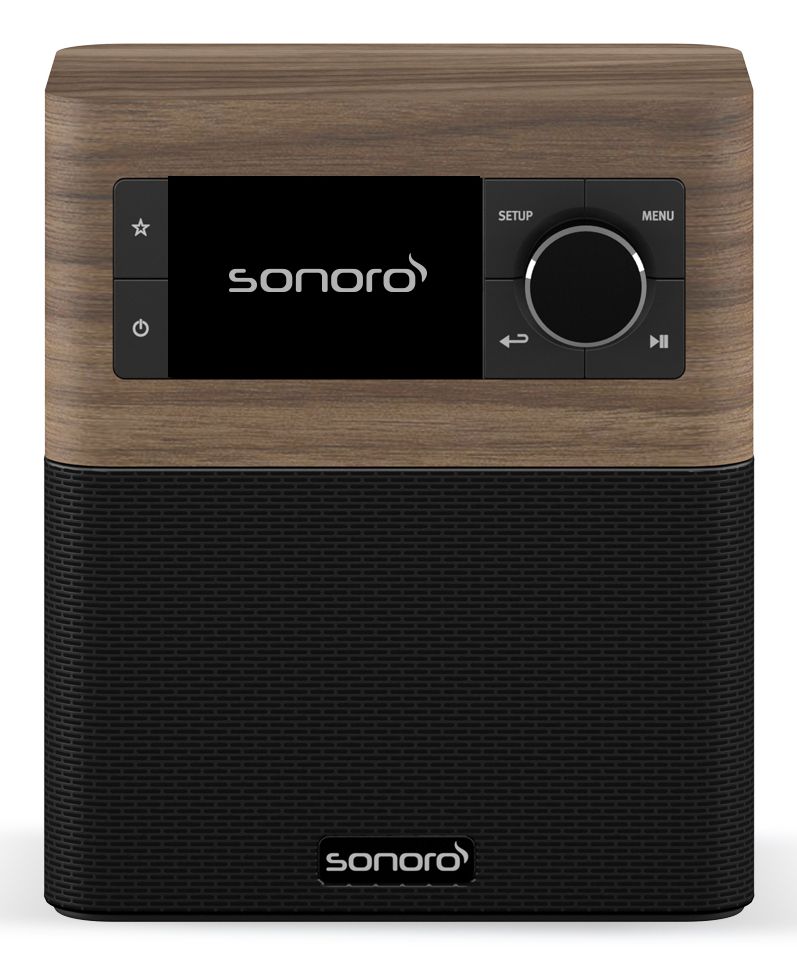 Sonoro STREAM Internet Radio - DAB/DAB+/FM - Black/Brown