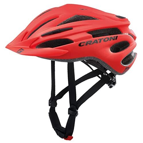 Cratoni Helm Pacer MTB rood mat maat L/XL 58-62 materiaal fiets unisex volwassenen Rojo