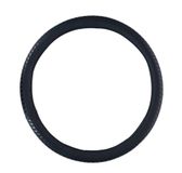 All Ride Autostuurhoes, diameter 38 cm, geschikt voor sturen van 37-39 cm, comfortabele grip, antislip, autodecoratie, kunstleer, zwart