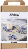 Creativ Company CC Craft Kit Kintsugi, Coaster, blue, gold, light red, white, 1 pack