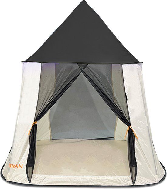 Deryan Luxe Speeltent voor Kinderen - Cream - Met bodem