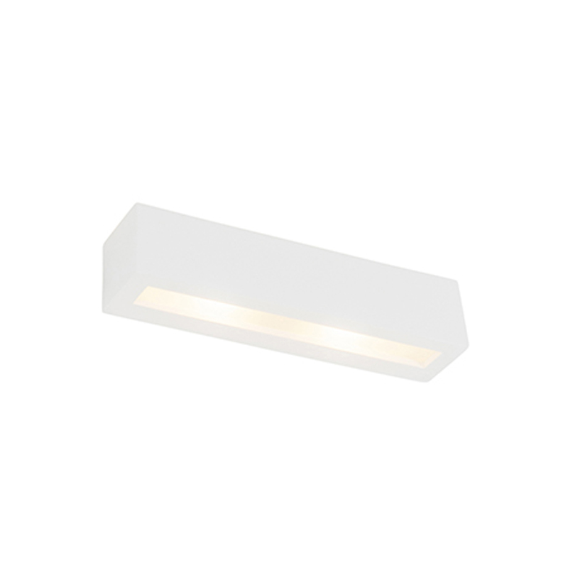 QAZQA Moderne langwerpige wandlamp gips 2-lichts - Tjada Novo