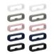 kwmobile 10x Horloge band lusje geschikt voor 18mm Smartwatch Strap (Universal) lus bandje voor Fitness tracker en smartwatch van silicone - meerkleurig