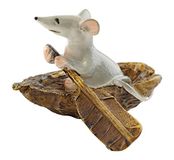 Top Collection 4469 Muis Roeiboot Dier Beeldje