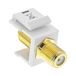 InLine® Keystone inbouwadapter, verbindingskoppeling voor satellietkabel, 2x F-bussen, wit