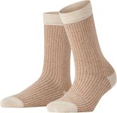 FALKE Family Special Edition gedessineerd katoen sokken dames beige - maat 35-38