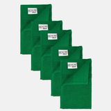 The One Towelling Serviette - 30x50 cm - 5 pièces - Qualité hôtelière - 450 g/m² - 100% Coton peigné - Vert