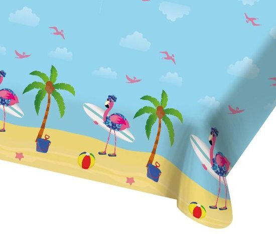 Folat Hawaii Tafelkleed Flamingo 180x130cm