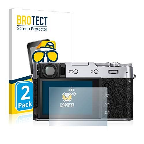 brotect 2x Antireflecterende Beschermfolie compatibel met Fujifilm X100V Anti-Glare Screen Protector, Mat, Ontspiegelend