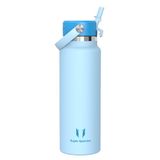 Sparrow RVS Drinkfles 500ml/750ml/1L/1.2L - Isolerende Waterfles met Rietje