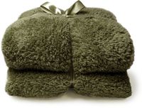 Unique Living Plaid Teddy - Polyester - Groen - 150x200 cm