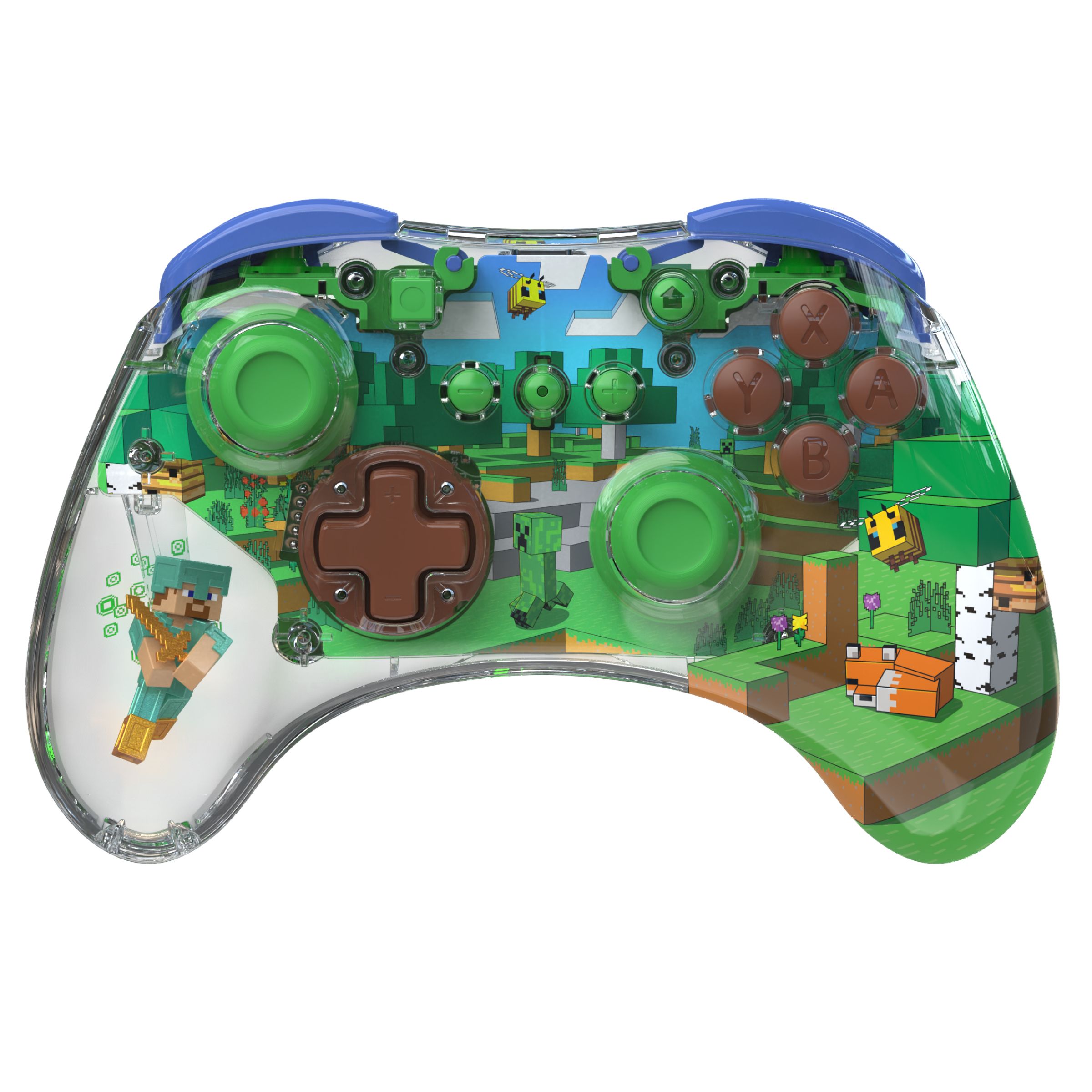 PDP REALMz Draadloze Controller - LED - Minecraft Forest - Nintendo Switch