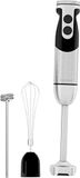 MegaWise Handblender 12-snelheden - RVS Elektrische Staafmixer, 3-in-1 Dompelblender met Stevige Titanium Gecoate RVS Messen (zwart)