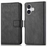 imoshion Luxe Bookcase voor de Apple iPhone 16 - Zwart