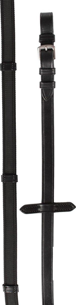Horka Teugel Antislip Met Stops Zwart/zilver Pony