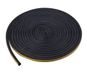 Dailygoods Bandeau de porte auto-adhésif 5 mètres caoutchouc noir